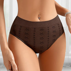 5pcs/pack Mid Waist Seamless Women Panties