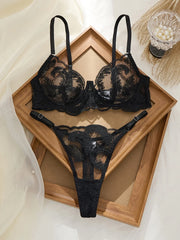 Black Feathers Comfortable Underwear