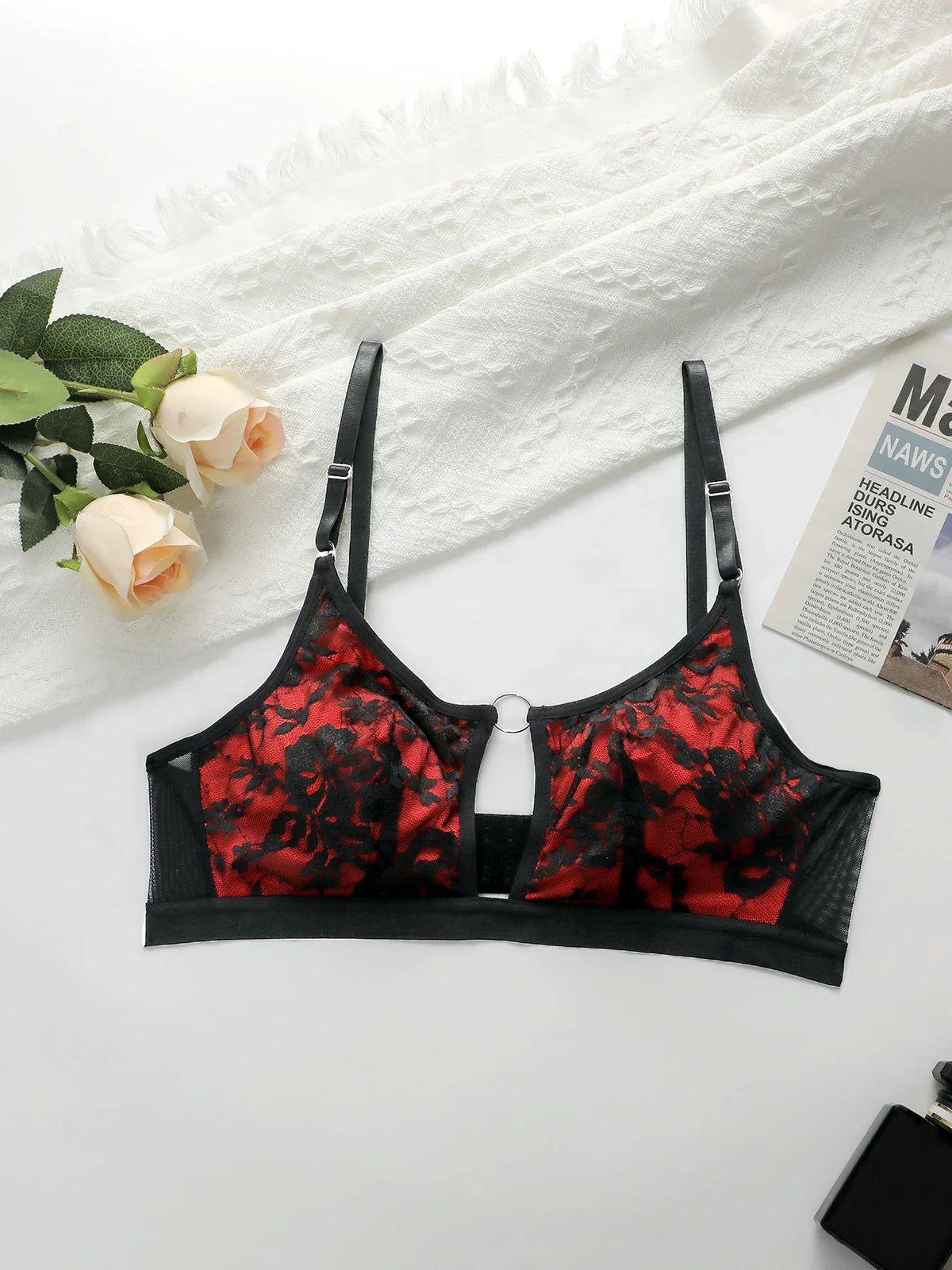 Chinese style Lace Bralette