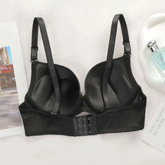 Black Lace Bow Underwire Bra