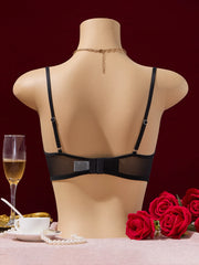 Floral Pattern Valentine's Day Sexy Elegant V-Neck Underwear