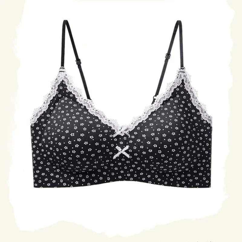 French Floral Vest Style Bra