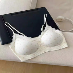 French Flower Vest Style Ladies Bra
