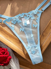 French Style Blue Lace Bra
