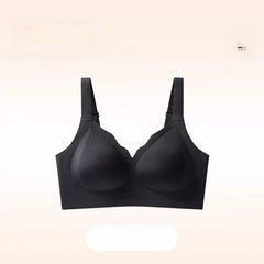 French Style Seamless Leopard Print Wire Free Bra
