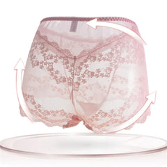Full Transparent High Waist Hollow Out Lace Underwear