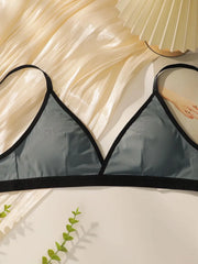 Gray Wire Free Bra