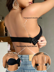 Half Cup Women Detachable Straps Bra