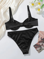 High end satin fabric women's Bra