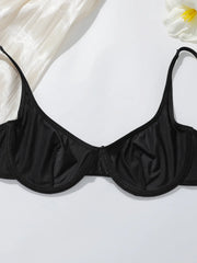 High end satin fabric women's Bra