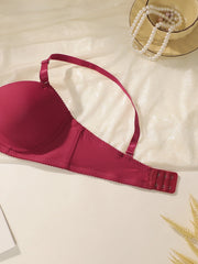 4-piece black and red combination lingerie