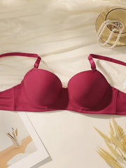 4-piece black and red combination lingerie