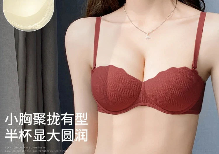 Hot French Lace Half-Cup Bra
