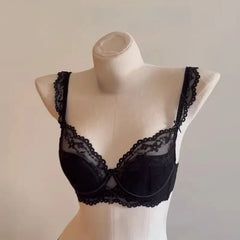 Hot Sale Ladies Sexy Lace Intimates Set Summer Thin Soft Underwire Bra