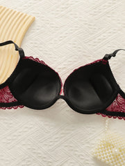Hot selling 2 pieces of women's sexy embroidered lace lingerie