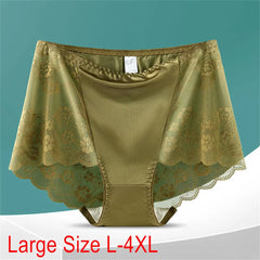 L-4XL Women High Waist Panties