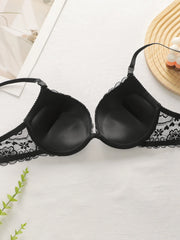 Ladies' multicolored sexy embroidered lace Bra