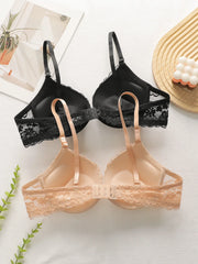 Ladies' multicolored sexy embroidered lace Bra
