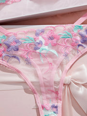 MOYISU Luxury French Pure Desire White Lace Thin Sexy Gauze Underwear