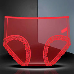 Mesh See Through Briefs Women Transparent Underwear