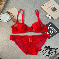 Women French Lace Embroidered Bra