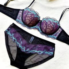 Women's Lightweight Purple Lace Bra
