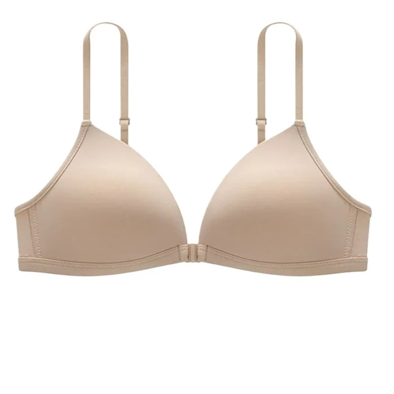 Nouveau Soutien Gorge Triangle Francais Premium Femme Leopard Fermeture Devant Bretelles Fines Anti Affaissement Confortable