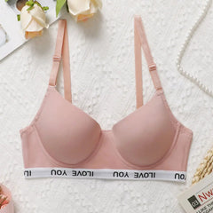 Pink Letter Bra