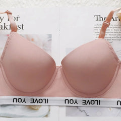 Pink Letter Bra