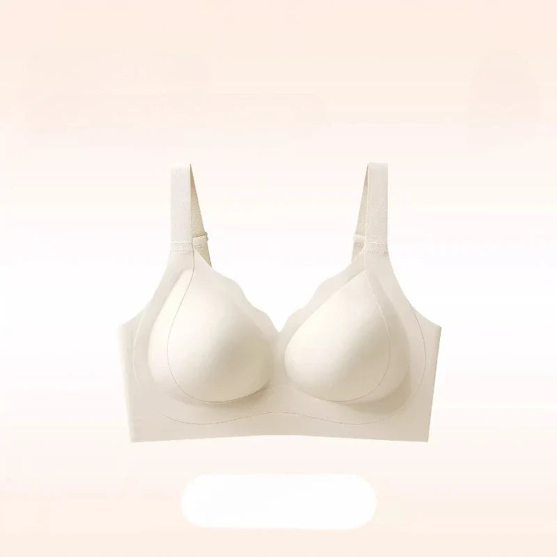 Plus Size 34-46 Leopard Print Wire-Free Bra