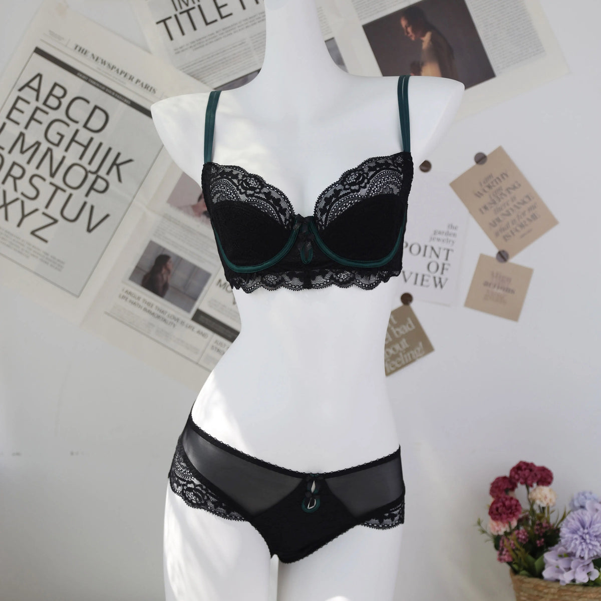 Premium Lace Thin Cup Minimizer Bra