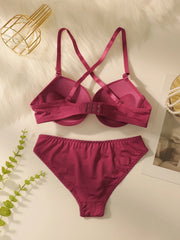 Red Push Up Bra