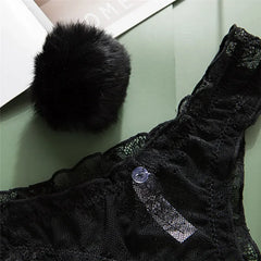 Removable Ball Bunny Girl Sexy Thong