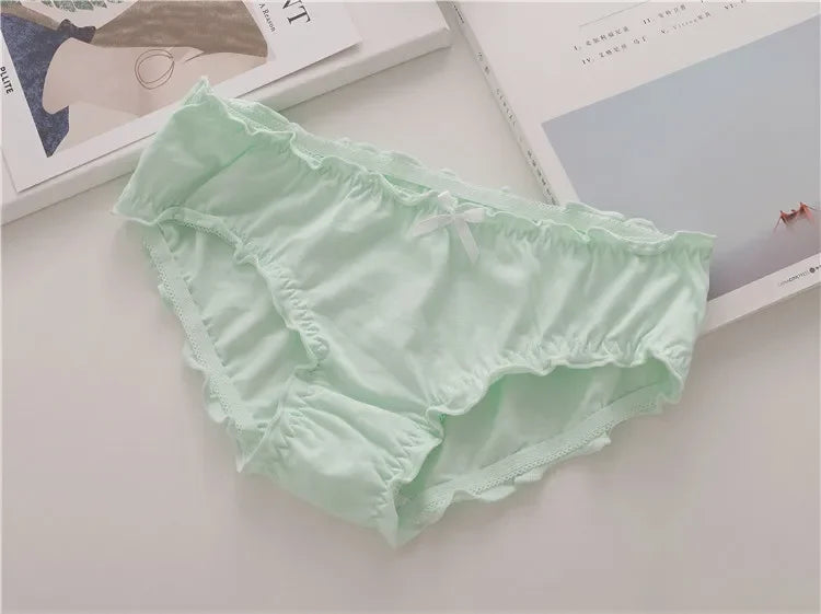 Ruffles Grils Cotton Underwear
