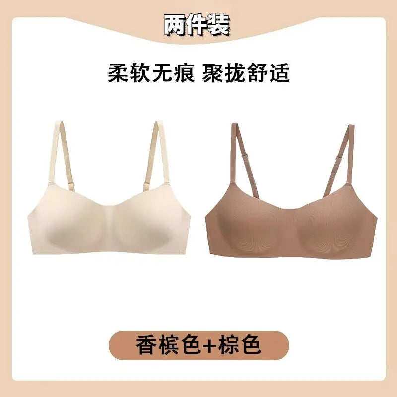 Seduzione Estiva Reggiseno Senza Cuciture Un Pezzo Donna Senza Ferretto Sottile Raccolto Morbido Traspirante Confortevole Intimo