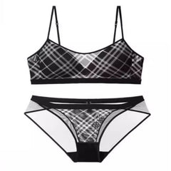 Set Reggiseno a Quadri Vintage Americano Da Donna