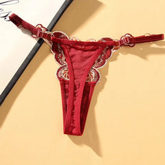 Sexy Butterfly Embroidery G-String Women's Panties