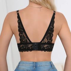 Sexy Hollow Out Lace Nursing Bralette