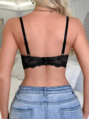 Sexy Women's Deep V Lace Push Up Bra