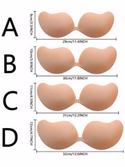 Viomisha 4PCS Mango Shape Nipple Covers Reusable Adhesive Breast Pasties Invisible Sticky Bras
