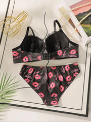 Viomisha Printed Patchwork Lace Sexy lingerie