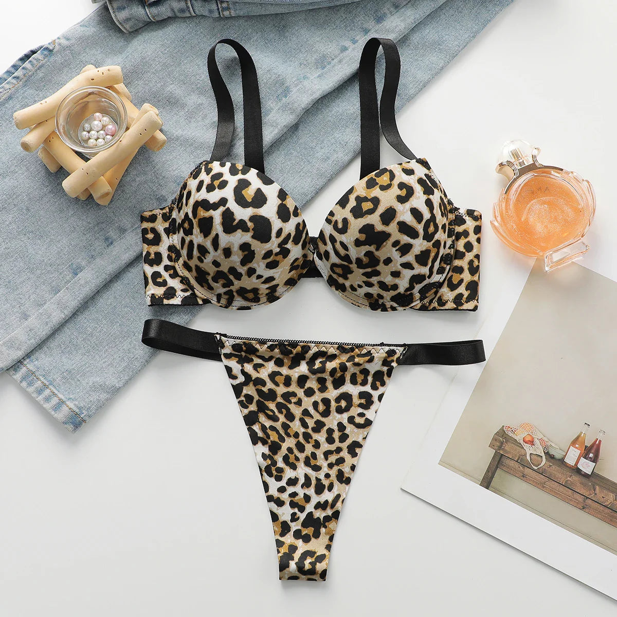 Viomisha Sexy Leopard Print Bra