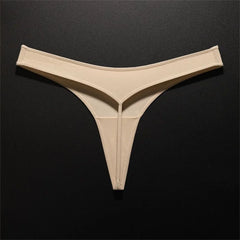 White Sports Cotton G String Women T Back Seamless Thong