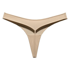 White Sports Cotton G String Women T Back Seamless Thong