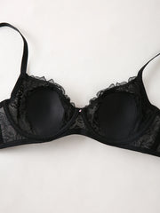 Women Floral Texture Cup Bra
