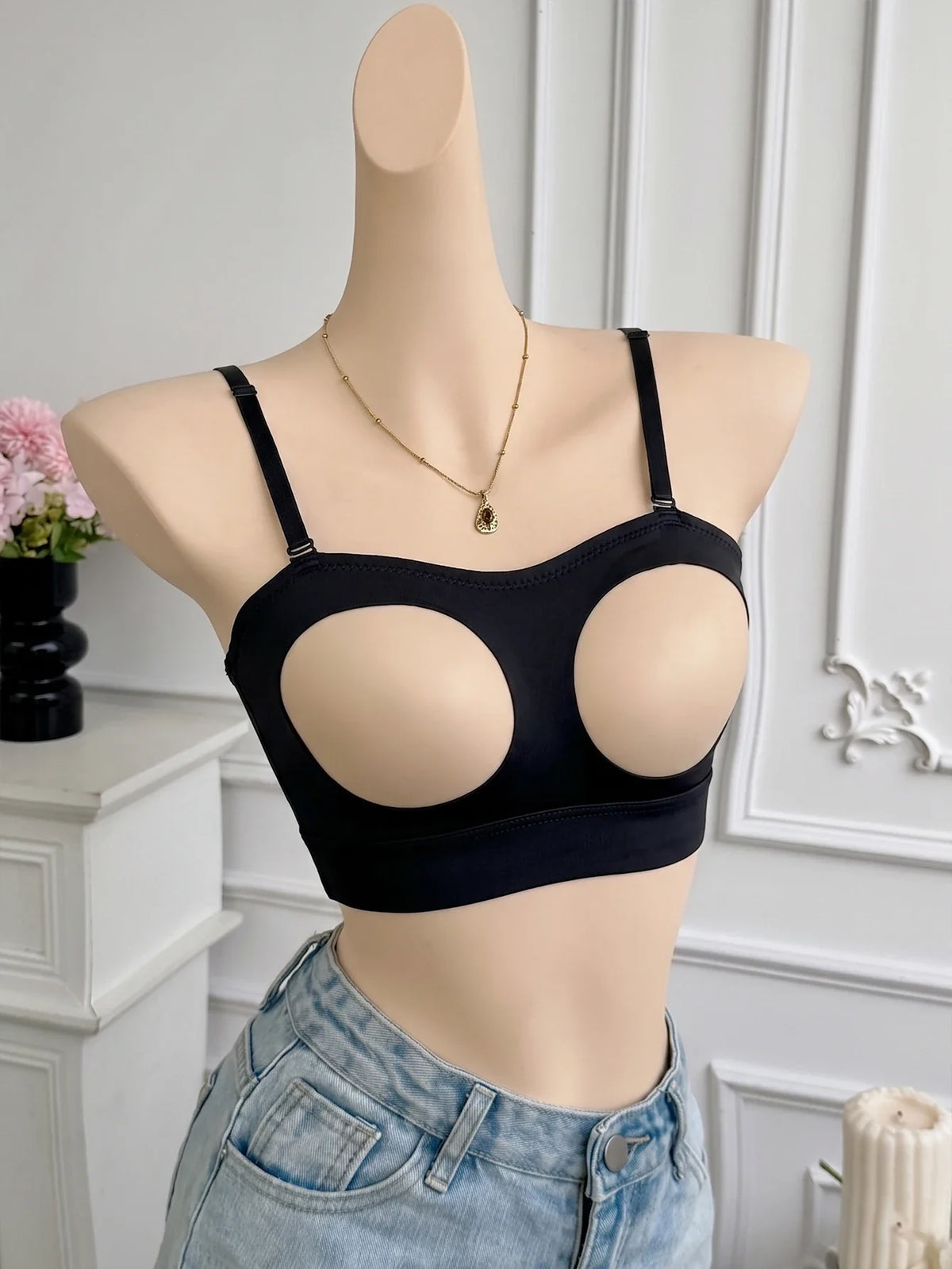 Women Hollow Out Cup Sexy Bras