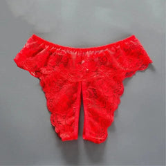 Women Plus Size Open Crotchless Sexy Panties