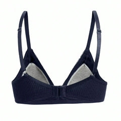 Women Ribbed Triangle Bra