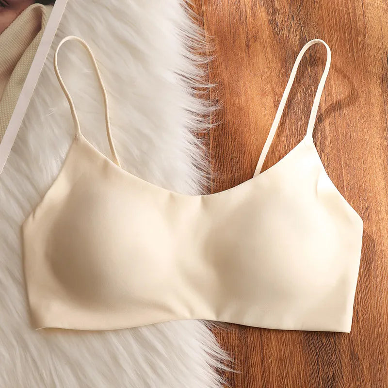 Women Seamless Leopard Print Wireless Bra