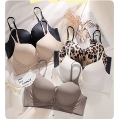 Women Sexy Front Closure Seamless Wirefree Bra